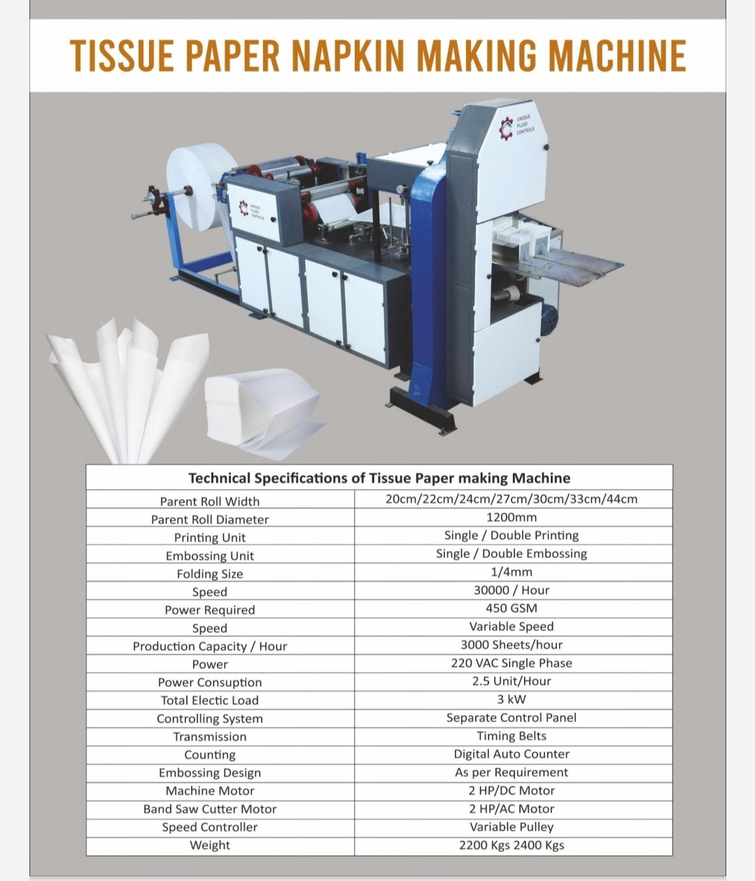 soft tissue making machine in coimbatore