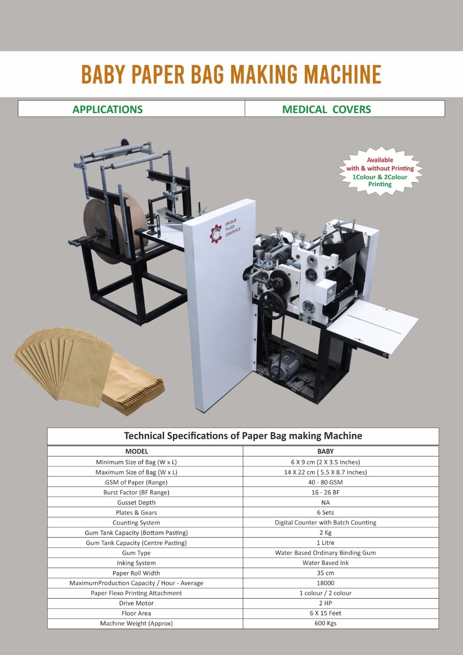 Fully Automatic Paper Bag Making Machine